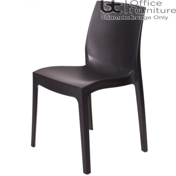 Strata Black Cafe/Bistro/Canteen Chair