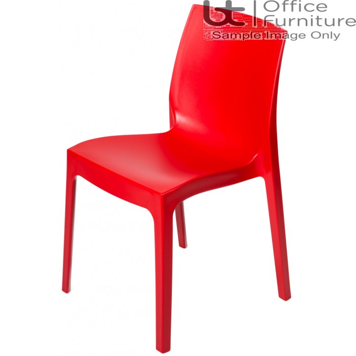 Strata Red Cafe/Bistro/Canteen Chair