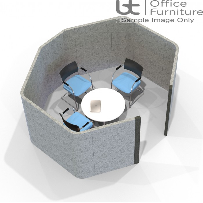 Acoustic Meeting - Octagonal  4 Person Meeting Room Booth Inc Table