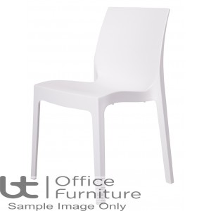 Strata White Cafe/Bistro/Canteen Chair